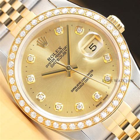 rolex 16233 gold with diamonds|Rolex 16233 day date.